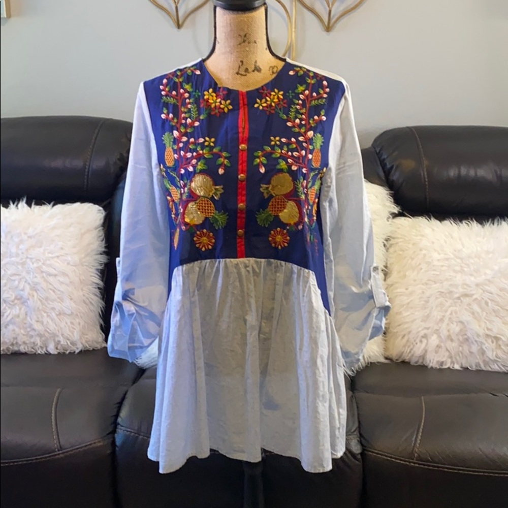 Ethnic by outfitters top/ blouse